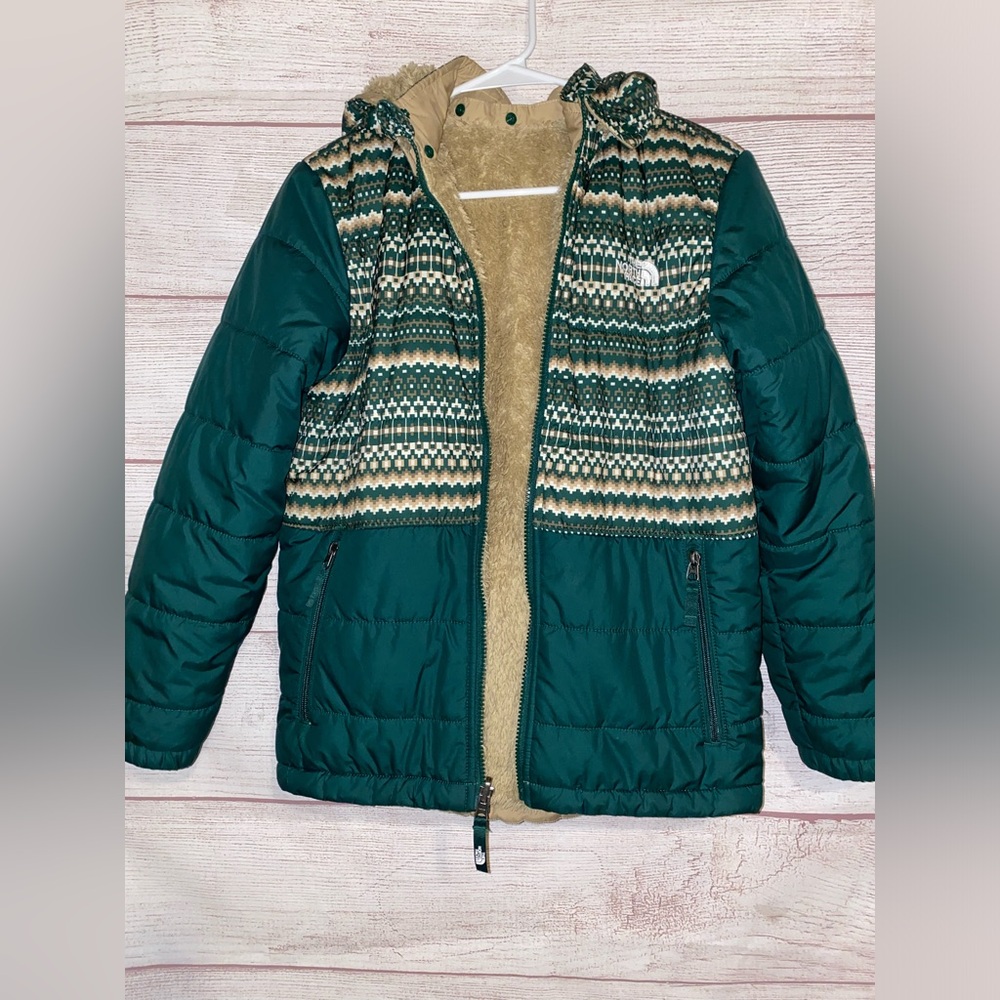 The North Face Boys/girls' winter Reversible Mount Chimbo Hooded Jacket size L